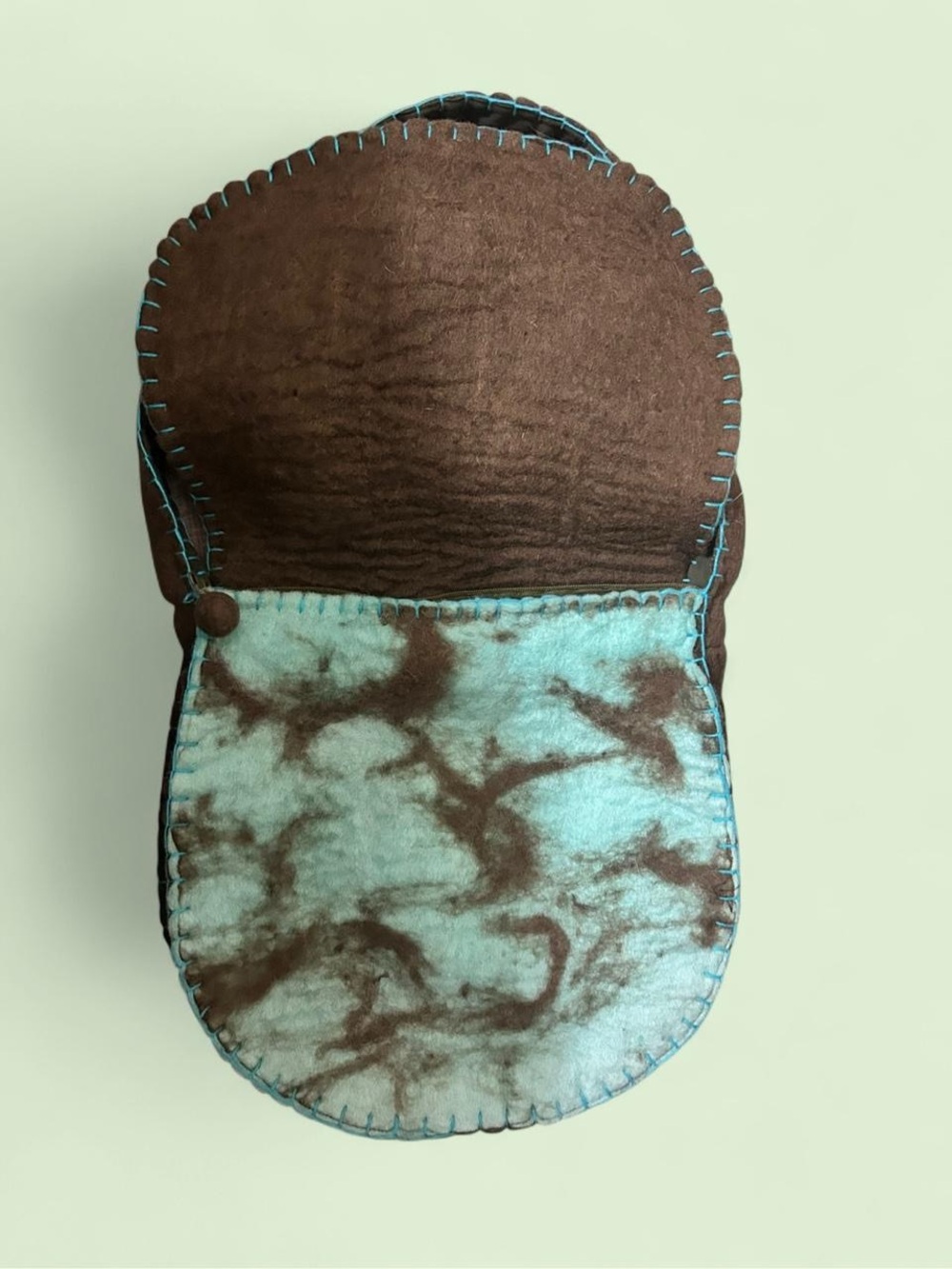 Rising Tide wool felted bag - Picture 2 of 6